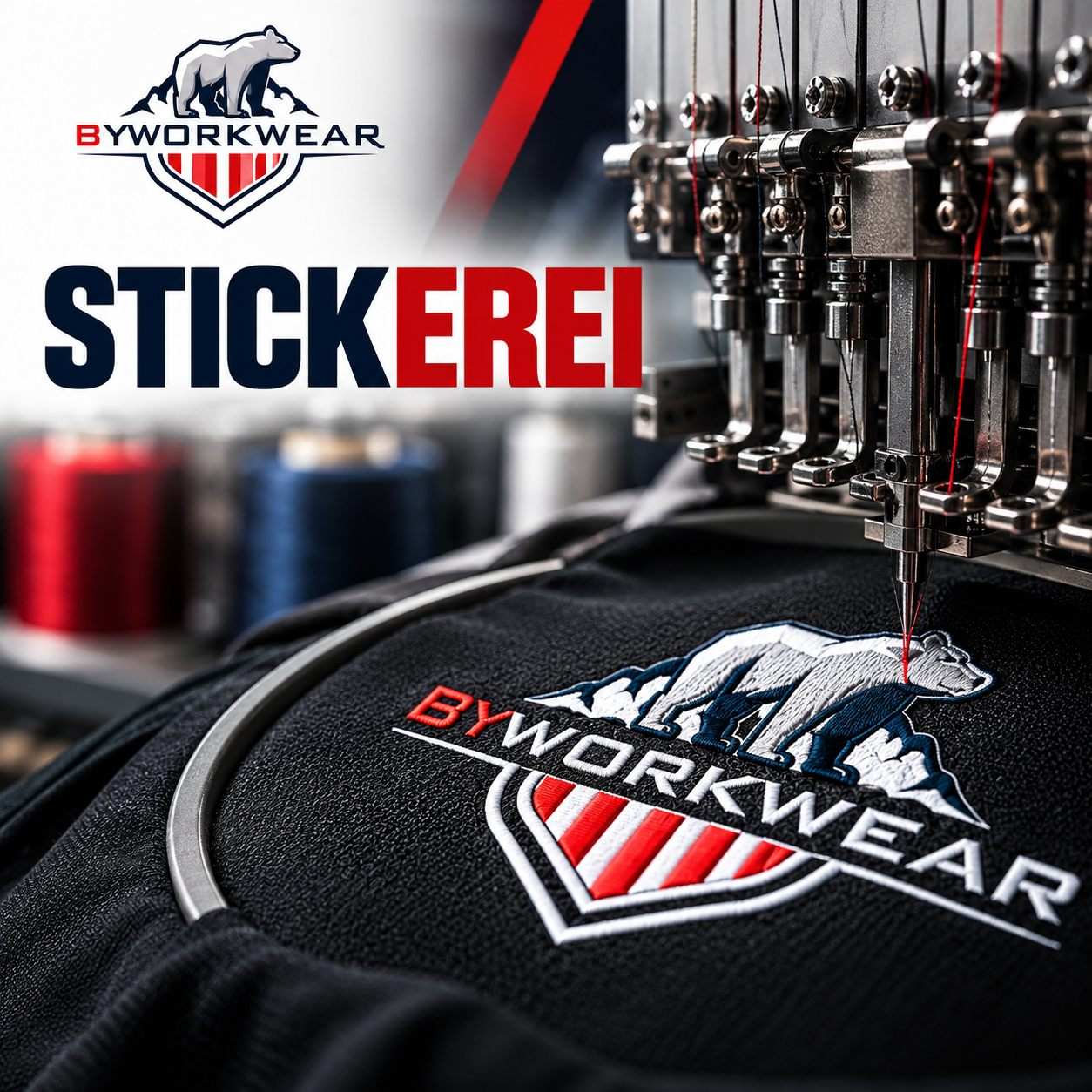 Stickerei bei BY WORKWEAR